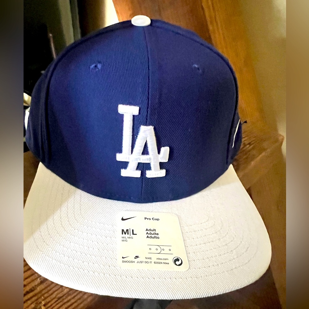 Nike LA Dodgers Blue and White Snap-back Cap